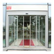 Frameless automatic sliding glass doors for hotel door opener with dunker motor